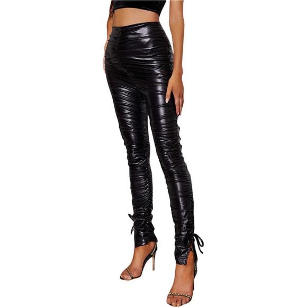 💋RESERVED: MAKEMECHIC WOMEN’S PU LEATHER LEGGINGS!!